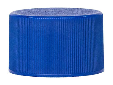 38/430 Finish, Blue, Caps, Fine Ribbed, Stipple Top, Pulp/HS Lnr