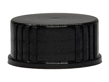 20/400 Finish, Black, Caps, Ribbed, Smooth Top, Cone Lnr