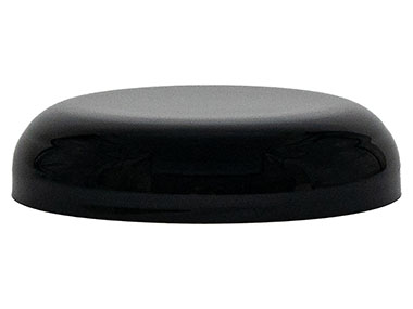 70/400 Finish, Black, Caps, Smooth, Dome Style, Foam Liner