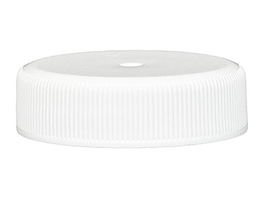 38/400 Finish, White, Caps, Fine Ribbed, Smooth Top, Foam Lnr