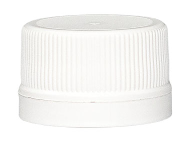 28mm Te Finish, White, Caps, Fine Ribbed, Matte Top, Hs Lnr	