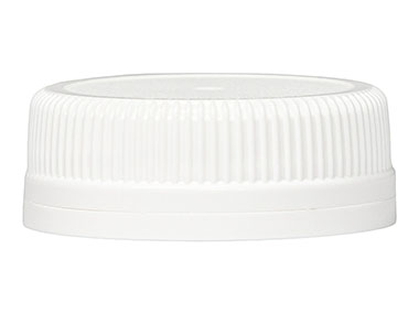 38mm Te Finish, White, Caps, Fine Ribbed, Beverage Style, Stipple Top, Plug Seal