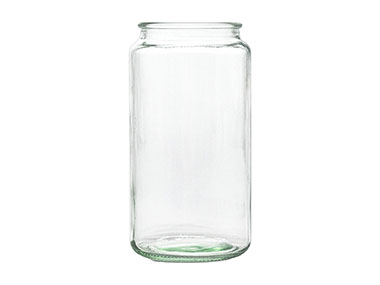 39 oz., N/A, Flint, Candle, Glass, Round, 3 15/16" Dia X 7 1/2" H