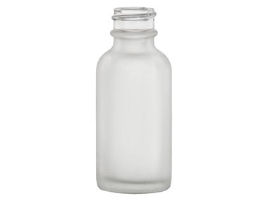 1 oz., 20/400 Finish, Frosted, Bottles, Glass, Boston Round