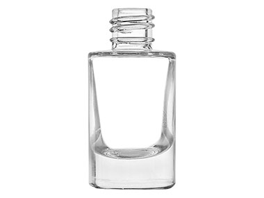 15 mL, 18/415 Finish, Flint, Bottles, Glass, Cosmetic Style Cylinder Round