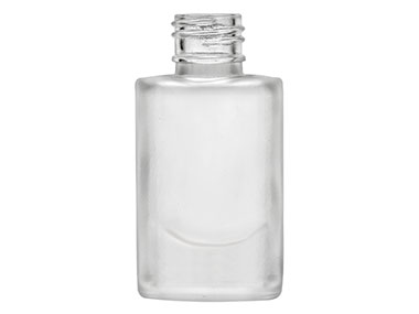 15 mL, 18/415 Finish, Frosted, Bottles, Glass, Cosmetic Style Cylinder Round