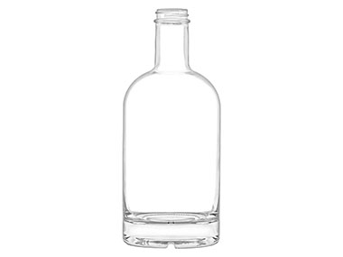750 mL, 33/400 Finish, Flint, Bottles, Glass, Liquor Style Round