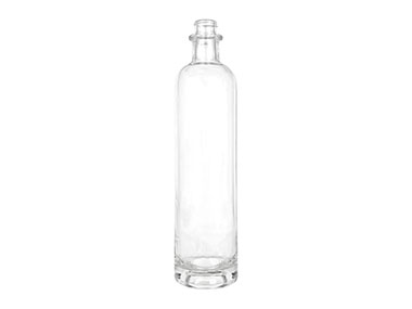 750 mL, 28mm Finish, Flint, Bottles, Glass, Liquor Style Round, Tincture Ring