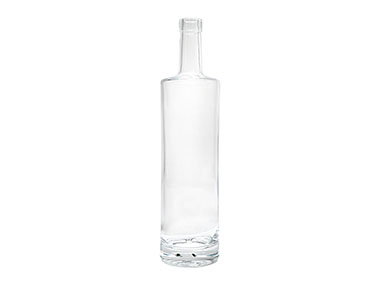 750 mL, Cork Finish, Flint, Bottles, Glass, Liquor Style Round