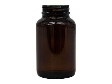 200 cc, 45/500 Finish, Amber, Bottles, Glass, Round Packer