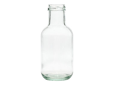 10 oz., 38mm Finish, Flint, Bottles, Glass, Sauce Style Round