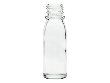 2 oz., 28mm TE Finish, Flint, Bottles, Glass, Beverage Style Round
