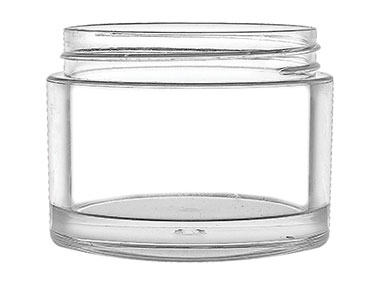2 oz., 58/400 Finish, Clear, Jars, Straight Sided, Single Wall Round