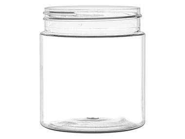4 oz., 58/400 Finish, Clear, Jars, PET, Straight Sided, Single Wall Round