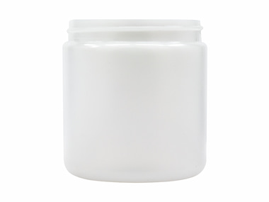 19 oz., 89/400 Finish, Natural, Jars, HDPE, Straight Sided, Single Wall Round