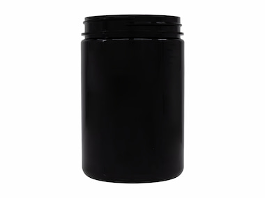 25 oz., 89/400 Finish, Dark Amber, Jars, PET, Straight Sided, Single Wall Round