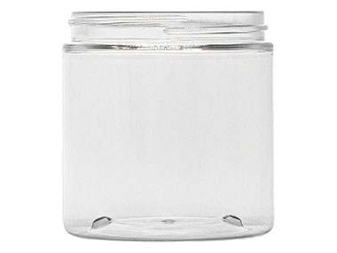 8 oz., 70/400 Finish, Clear, Jars, PET, Straight Sided, Single Wall Round