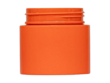 4 oz., 53/400 Finish, Orange, Jars, Pet, Straight Sided, Single Wall Round