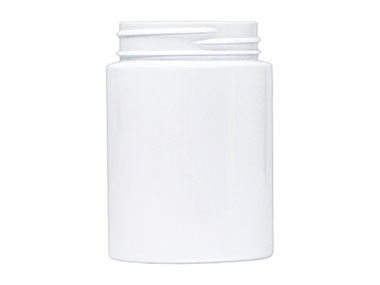 5 oz., 53/400 Finish, White, Jars, Pet, Straight Sided, Single Wall Round