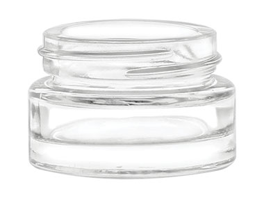 5 mL, 33/400 Finish, Flint, Jars, Glass, Cosmetic Style Round