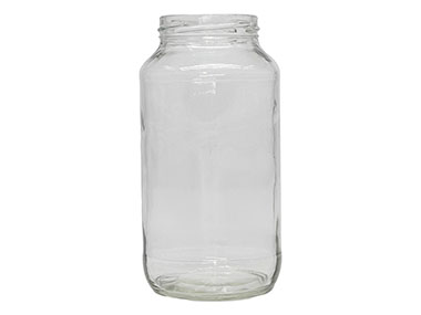 24.5 oz, 63mm 4 Lug Finish, Flint, Jars, Glass, Round, Label Panel
