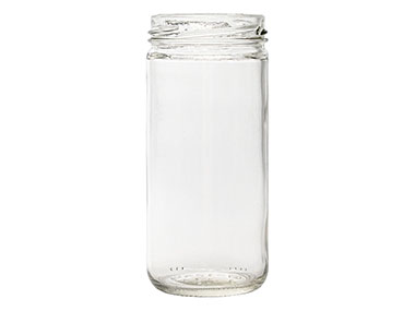 8 oz., 58mm 4 Lug Finish, Flint, Jars, Glass, Paragon