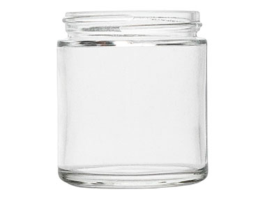 3 oz., 58/400 Finish, Flint, Jars, Glass, Round