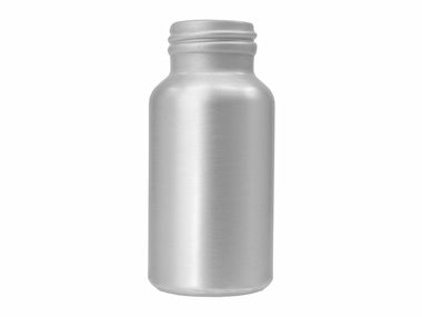 200 mL, 38/400 Finish, Silver, Bottles, Aluminum, Bullet, 53mm X 110mm, Lined In