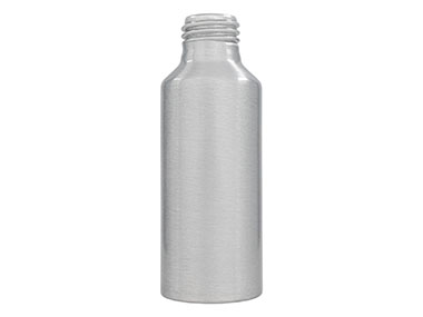 100 mL, 24/410 Finish, Silver, Bottles, Aluminum, Bullet, 40mm X 109mm, Lined In