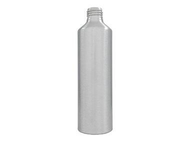 250 mL, 24/410 Finish, Silver, Bottles, Aluminum, Bullet, 50mm X 173mm, Lined In