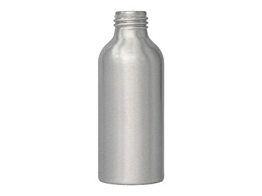 4 oz., 24/410 Finish, Silver, Bottles, Aluminum, Bullet, 43mm X 116mm, Lined-In