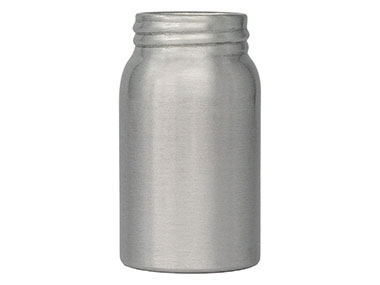 75 cc, 38/400 Finish, Silver, Bottles, Aluminum, Packer, 45mm X 80mm, Lined-In