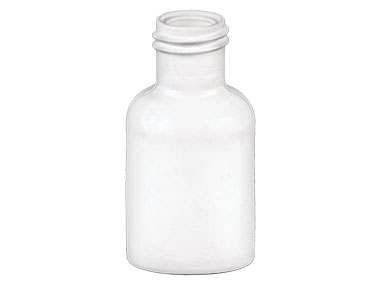 10 mL, 15/415 Finish, White, Bottles, LDPE, Boston Round