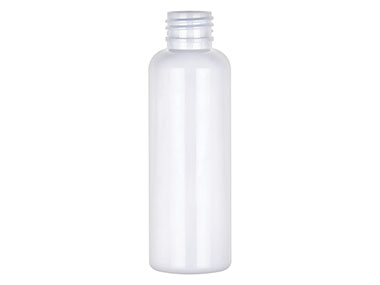 4 oz., 24/410 Finish, White, Bottles, PET, Tall Boston Round
