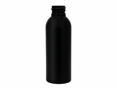 2 oz., 20/410 Finish, Black, Bottles, HDPE, Bullet