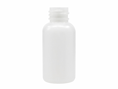 1 oz., 20/410 Finish, Natural, Bottles, HDPE, Boston Round