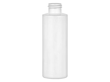 4 oz., 24/410 Finish, White, Bottles, HDPE, Cylinder Round