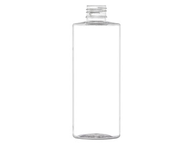 7 oz., 24/410 Finish, Clear, Bottles, PET, Cylinder Round