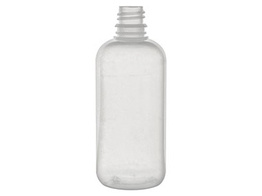 4 oz., 18/410 Finish, Natural, Bottles, LDPE, Boston Round