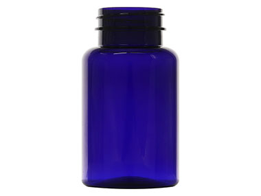4 oz., 38/400 Finish, Cobalt Blue, Bottles, PET, Round Packer