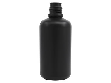 32 oz., 38/430 Finish, Black, Bottles, HDPE, Boston Round