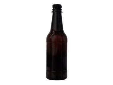12 oz., 28mm TE Finish, Amber, Bottles, PET, Beverage Style Round