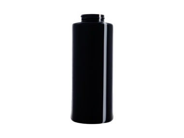 12 oz., 28/400 Finish, Black, Bottles, HDPE, Cylinder Round