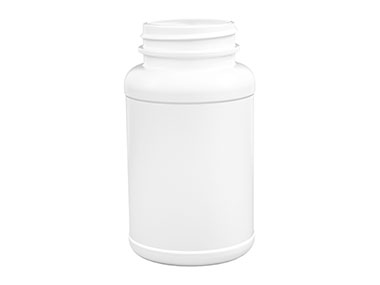 200 cc, 45/400 Finish, White, Bottles, HDPE, Round Packer