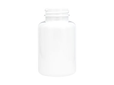 175 cc, 38/400 Finish, White, Bottles, PET, Round Packer