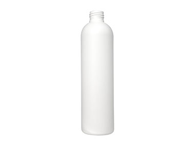 10 oz., 24/410 Finish, White, Bottles, HDPE, Bullet