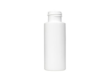 2 oz., 24/410 Finish, White, Bottles, HDPE, Cylinder Round