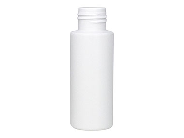 2 oz., 24/415 Finish, White, Bottles, HDPE, Cylinder Round