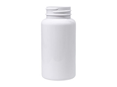 150 cc, 38/400 Finish, White, Bottles, PET, Round Packer