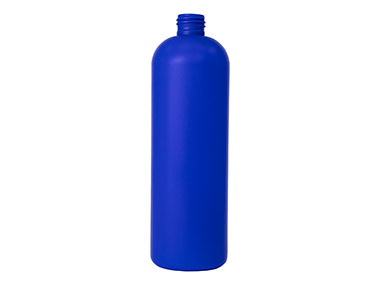 16 oz., 24/410 Finish, Blue, Bottles, HDPE, Bullet